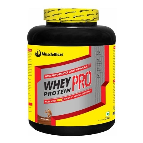 MuscleBlaze Whey Protein Pro with Creapure, 4.4 lb Chocolate MuscleBlaze Whey Protein Pro with Creapure, 4.4 lb Chocolate