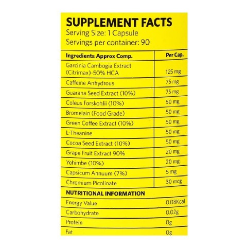MuscleBlaze Fat Burner Extreme, 90 veggie capsule(s) Unflavoured MuscleBlaze Fat Burner Extreme, 90 veggie capsule(s) Unflavoured