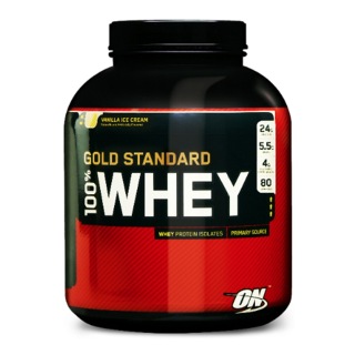 ON (Optimum Nutrition) Gold Standard 100% Whey Protein, Vanilla Ice Cream 5 Lb