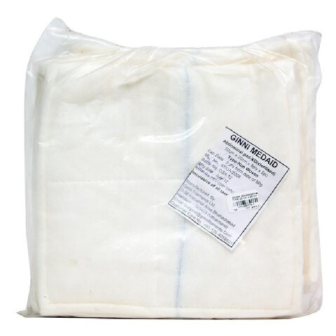 Ginni Abdominal Pad XD Non Sterilised , 20 cm x 20 cm x 8 ply 5 Units available at Healthkart for Rs.94