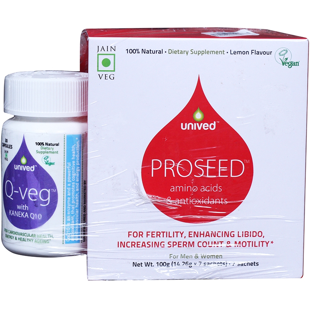 Unived CoQ 10 Q-Veg + Unived Proseed,  30 capsules 