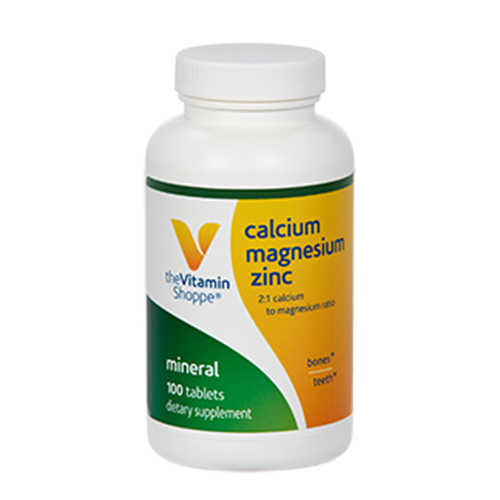 The Vitamin Shoppe Calcium Magnesium Zinc,  100 tablet(s)  Unflavoured 