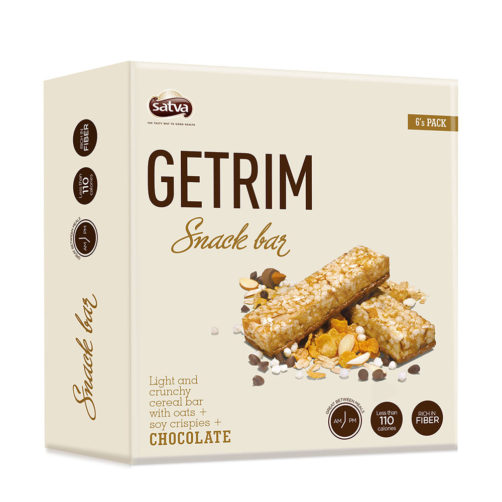 Satva Getrim Snack Bar,  6 bar(s)  Chocolate 