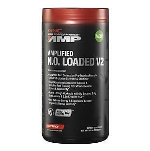 GNC Amplified N.O. Loaded V2, 1.11 lb Fruit Punch