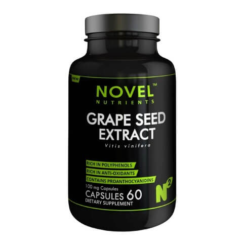 Novel Nutrients Grape seed Extract (100mg), 60 capsules Novel Nutrients Grape seed Extract (100mg), 60 capsules
