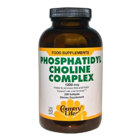 Country Life Phosphatidyl Choline Complex (1200mg), 200 softgels Country Life Phosphatidyl Choline Complex (1200mg), 200 softgels