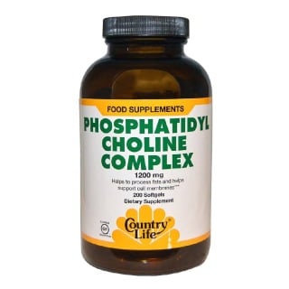 Country Life Phosphatidyl Choline Complex (1200mg), 200 softgels