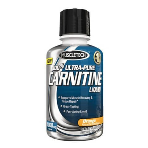 MuscleTech 100% Ultra Pure L-Carnitine Liquid, 473 ml Orange