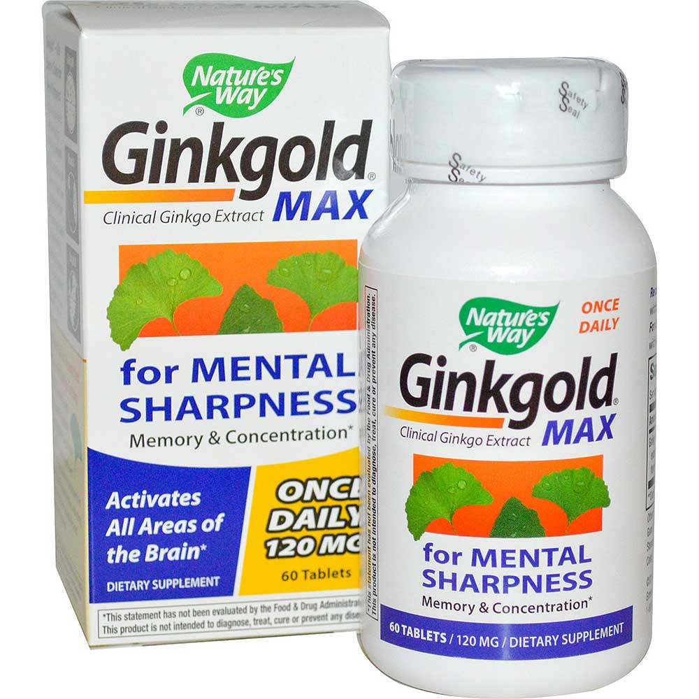 Nature's Way Ginkgold Max (120mg),  60 tablet(s) 