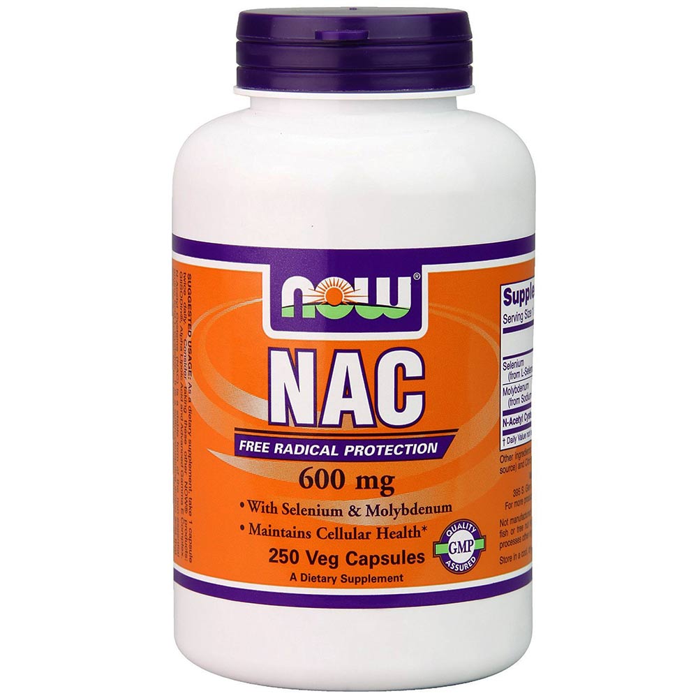 Now Nac-Acetyl Cysteine (600mg),  250 veggie capsule(s) 