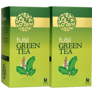 Laplant Tulsi Green Tea, 25 Piece(s)/Pack Tulsi(Pack of 2)