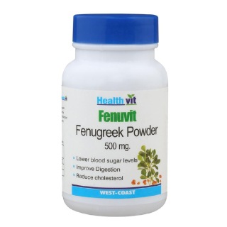 Healthvit Fenuvit Fenugreek Powder (500mg), 60 capsules