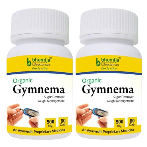 Bhumija Gymnema (Pack of Two), 60 capsules Bhumija Gymnema (Pack of Two), 60 capsules
