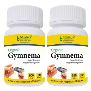 Bhumija Gymnema (Pack of Two), 60 capsules