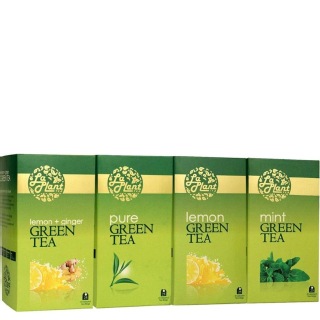 Laplant Green Tea Pack, 100 Piece(s)/Pack Combo 4 (Pure, Lemon, Mint & Lemon-Ginger)