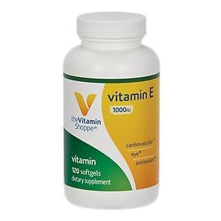 The Vitamin Shoppe Vitamin E(1000 IU), 120 softgels