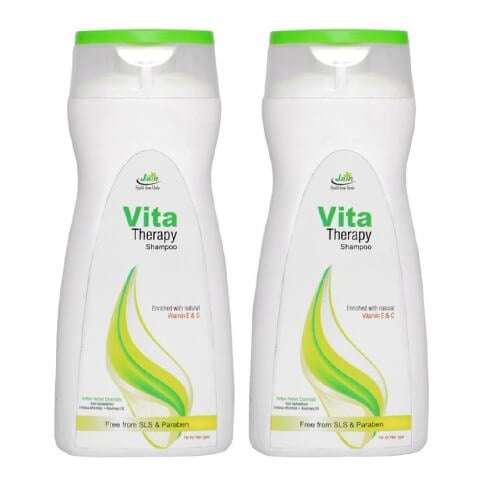 Jain Vita Therapy Herbal Shampoo (Pack of 2), 200 ml Free From SLS Paraben Jain Vita Therapy Herbal Shampoo (Pack of 2), 200 ml Free From SLS Paraben