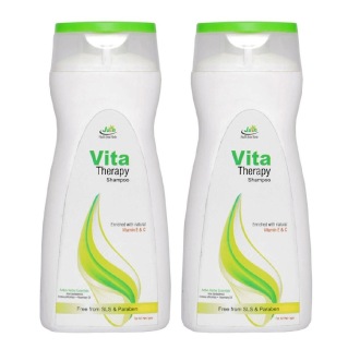 Jain Vita Therapy Herbal Shampoo (Pack of 2), 200 ml Free From SLS Paraben