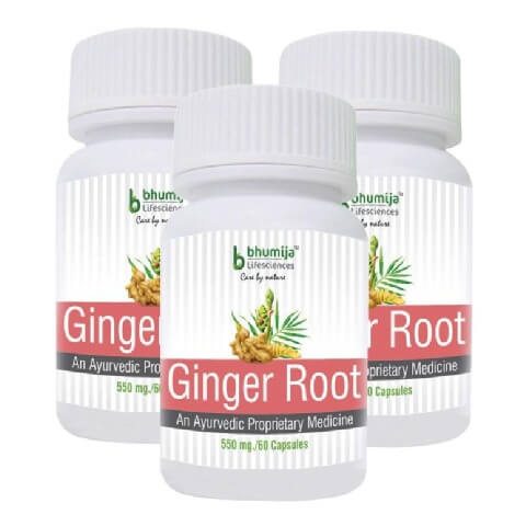 Bhumija Ginger Root (Pack of 3), 60 capsules Bhumija Ginger Root (Pack of 3), 60 capsules