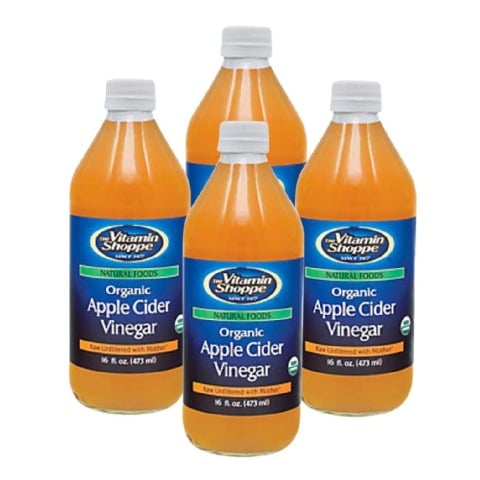 The Vitamin Shoppe Organic Apple Cider Vinegar - Pack of 4 The Vitamin Shoppe Organic Apple Cider Vinegar - Pack of 4