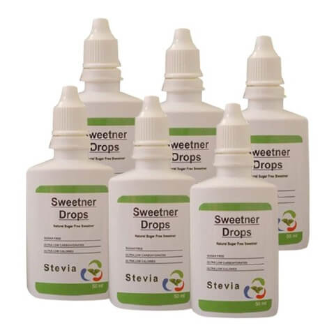Healthfarm Stevia Sweetner Drops (Pack of 6), 50 ml Healthfarm Stevia Sweetner Drops (Pack of 6), 50 ml