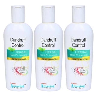 Dr. Raksha's Dandruff Control Hair Cleanser (Pack Of 3), 200 Ml Anti Dandruff