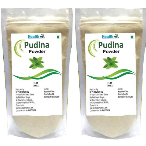Healthvit Pudina Powder, 100 g - Pack of 2 Healthvit Pudina Powder, 100 g - Pack of 2
