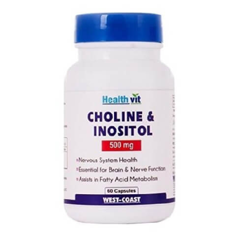 Healthvit Choline & Inositol (500 mg), 60 capsules Healthvit Choline & Inositol (500 mg), 60 capsules
