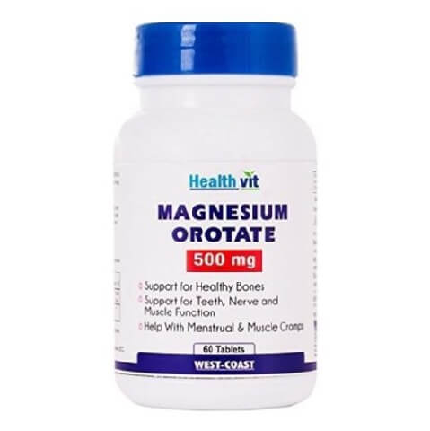 Healthvit Magnesium Orotate (500 mg), Unflavoured 60 tablet(s) Healthvit Magnesium Orotate (500 mg), Unflavoured 60 tablet(s)