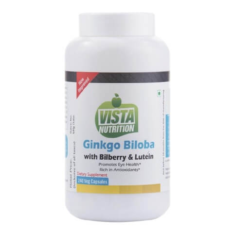 Vista Nutrition Ginkgo Biloba with Bilberry Lutein, 240 veggie capsule(s) Vista Nutrition Ginkgo Biloba with Bilberry Lutein, 240 veggie capsule(s)