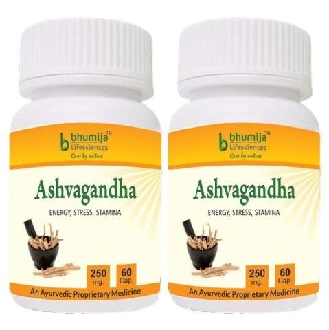 Bhumija Ashvagandha, 60 capsules - Pack of 2 Bhumija Ashvagandha, 60 capsules - Pack of 2