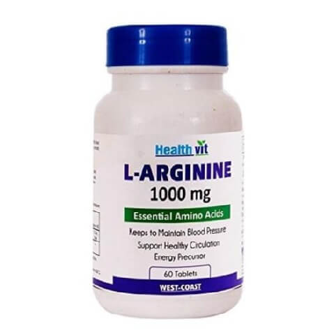 Healthvit L-Arginine (1000 mg), 60 tablet(s) Healthvit L-Arginine (1000 mg), 60 tablet(s)