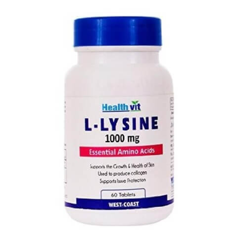Healthvit L-Lysine (1000 mg), 60 tablet(s) Healthvit L-Lysine (1000 mg), 60 tablet(s)