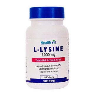 Healthvit L-Lysine (1000 mg), 60 tablet(s) Unflavoured