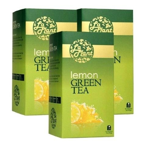Laplant Green Tea & Lemon, 25 Piece(s)/Pack Lemon - Pack of 3 Laplant Green Tea & Lemon, 25 Piece(s)/Pack Lemon - Pack of 3
