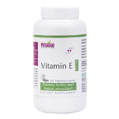 Zenith Nutrition Vitamin E, 200 capsules Zenith Nutrition Vitamin E, 200 capsules