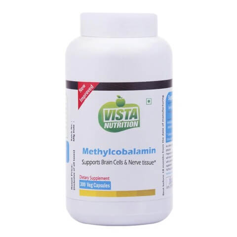 Vista Nutrition Methylcobalamin, Unflavoured 300 capsules Vista Nutrition Methylcobalamin, Unflavoured 300 capsules