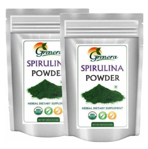 Grenera Spirulina Powder, 100 g - Pack of 2 Grenera Spirulina Powder, 100 g - Pack of 2