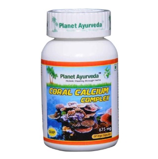 Planet Ayurveda Coral Calcium Complex (675 mg), 60 capsules