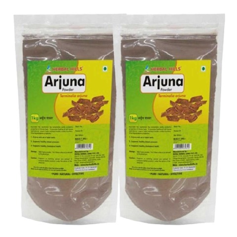 Herbal Hills Arjuna Powder, 1 kg - Pack of 2 Herbal Hills Arjuna Powder, 1 kg - Pack of 2