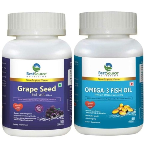 BestSource Nutrition For Heart Health Combo 1 - Omega 3 + Grapeseed Extract
