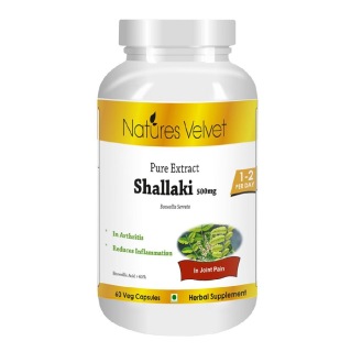 Natures Velvet Shallaki Pure Extract (500 mg), 60 veggie capsule(s)