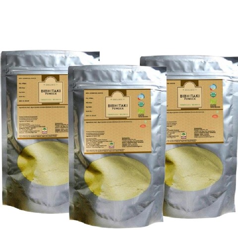Nirogam Organic Bibhitaki Powder, 100 g - Pack of 3 Nirogam Organic Bibhitaki Powder, 100 g - Pack of 3