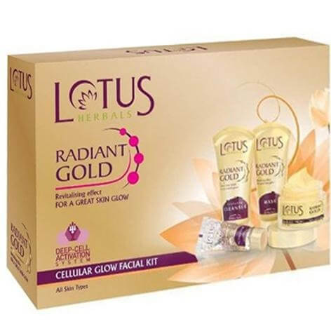 Lotus Herbals Cellular Glow Facial Kit, 1 Piece(s)/Pack Radiant Gold Lotus Herbals Cellular Glow Facial Kit, 1 Piece(s)/Pack Radiant Gold