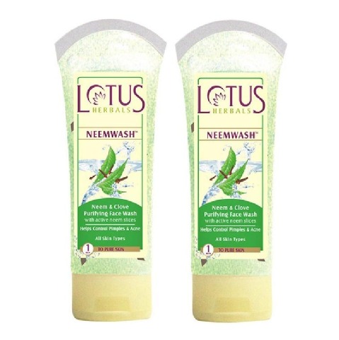 Lotus Herbals Ultra-Purifying Face Wash, 80 g Neem and Clove - Pack of 2 Lotus Herbals Ultra-Purifying Face Wash, 80 g Neem and Clove - Pack of 2