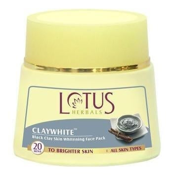 Lotus Herbals Claywhite Black Clay Face Pack, 350 g for All Skin Types Lotus Herbals Claywhite Black Clay Face Pack, 350 g for All Skin Types