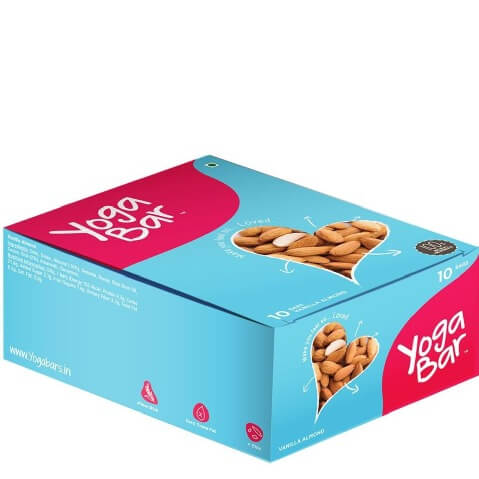 Yogabars 100% Natural Energy Bar, 10 bar(s) Vanilla Almond Yogabars 100% Natural Energy Bar, 10 bar(s) Vanilla Almond