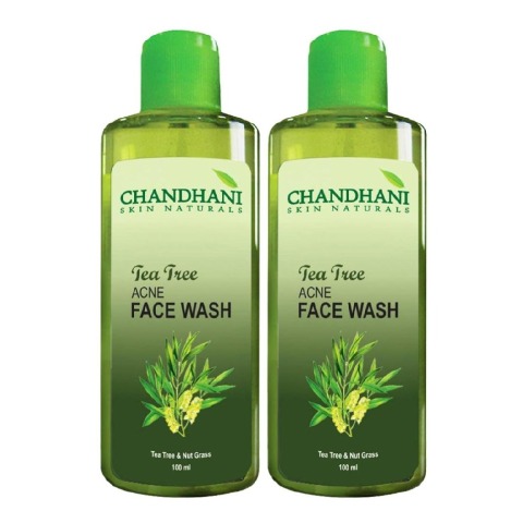 Chandhani Tea Tree Acne Facewash, 100 ml - Pack of 3 Chandhani Tea Tree Acne Facewash, 100 ml - Pack of 3