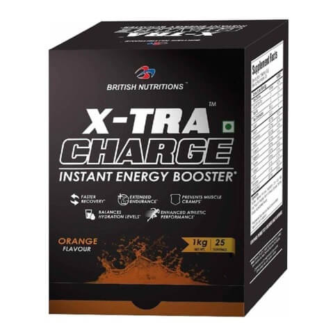 British Nutritions X-tra Charge Instant Energy, 2.2 lb Orange British Nutritions X-tra Charge Instant Energy, 2.2 lb Orange
