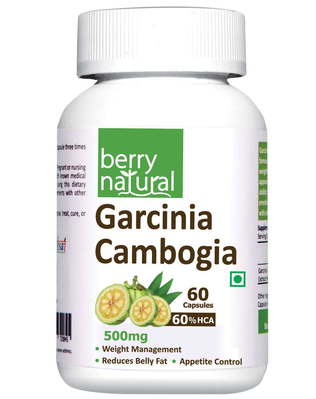 Berry Natural Garcinia Cambogia 60% HCA (500 mg),  60 capsules 